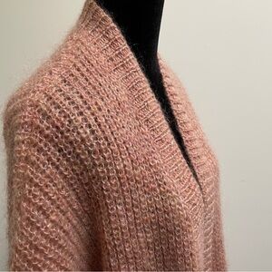 Karen by Simonsen Mohair Wool Scandi Long Cardigan Duster Cozy Oversized L